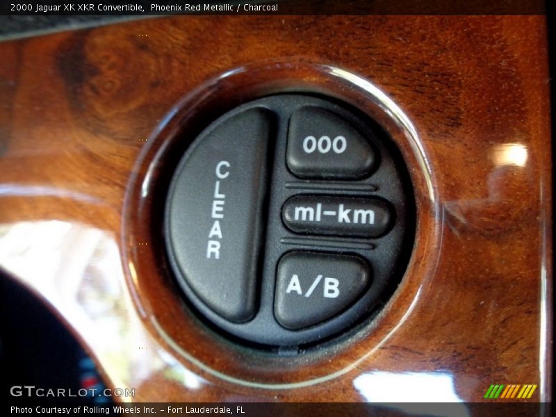 Phoenix Red Metallic / Charcoal 2000 Jaguar XK XKR Convertible