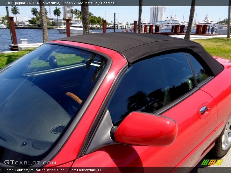 Phoenix Red Metallic / Charcoal 2000 Jaguar XK XKR Convertible