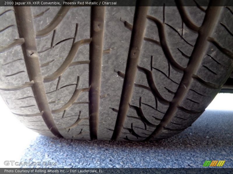 Phoenix Red Metallic / Charcoal 2000 Jaguar XK XKR Convertible