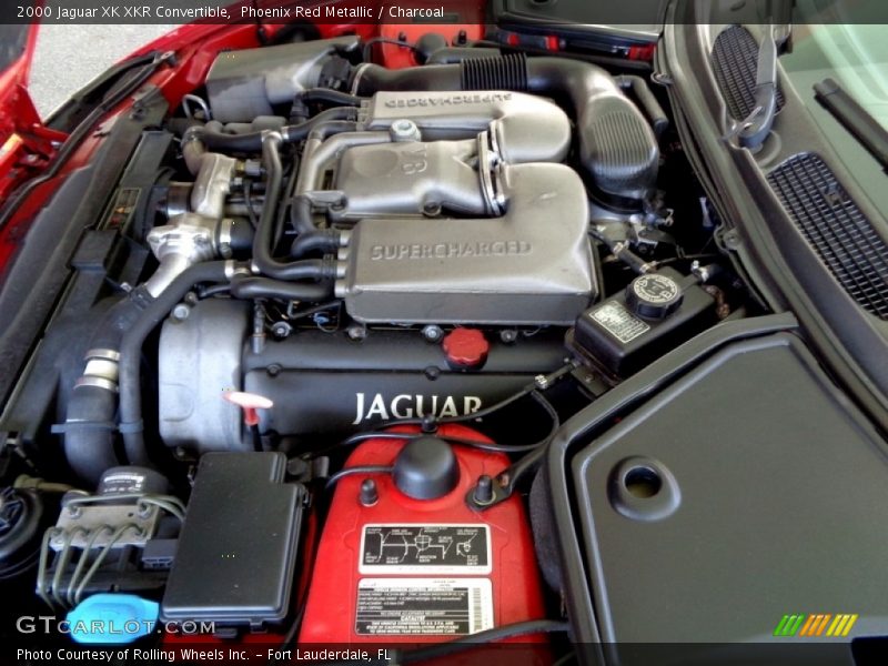 Phoenix Red Metallic / Charcoal 2000 Jaguar XK XKR Convertible