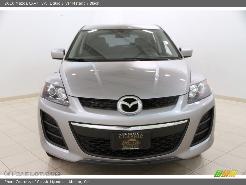 Liquid Silver Metallic / Black 2010 Mazda CX-7 i SV