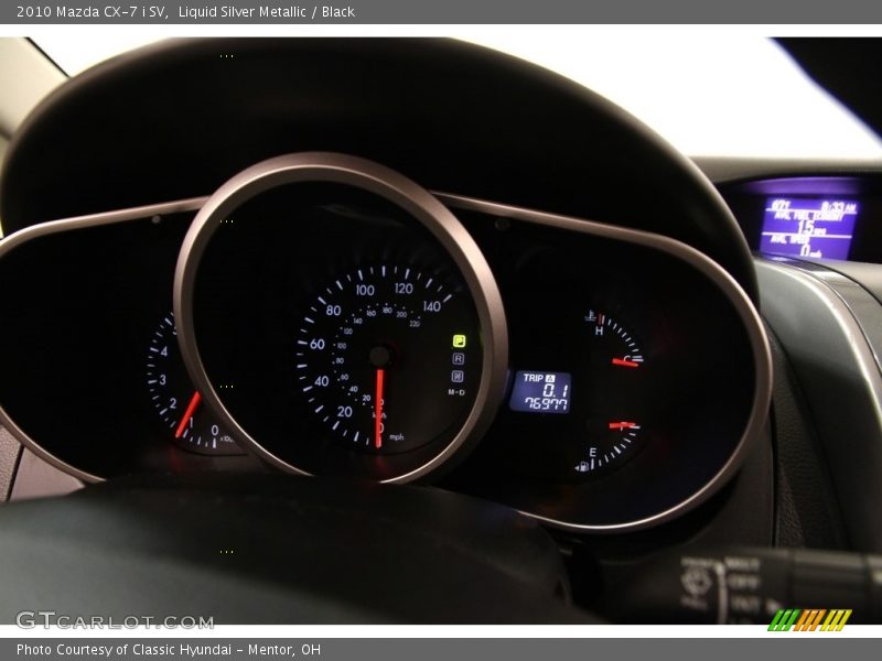 Liquid Silver Metallic / Black 2010 Mazda CX-7 i SV
