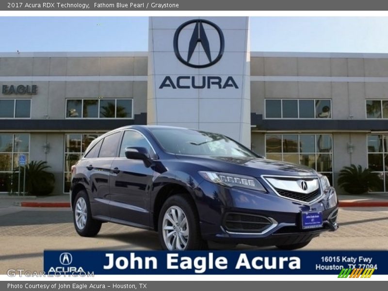 Fathom Blue Pearl / Graystone 2017 Acura RDX Technology