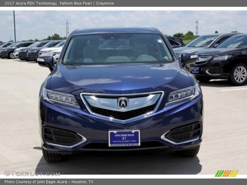 Fathom Blue Pearl / Graystone 2017 Acura RDX Technology