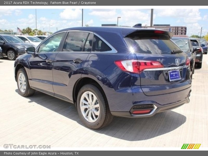 Fathom Blue Pearl / Graystone 2017 Acura RDX Technology