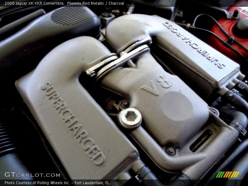 Phoenix Red Metallic / Charcoal 2000 Jaguar XK XKR Convertible