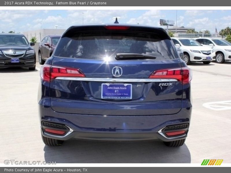 Fathom Blue Pearl / Graystone 2017 Acura RDX Technology