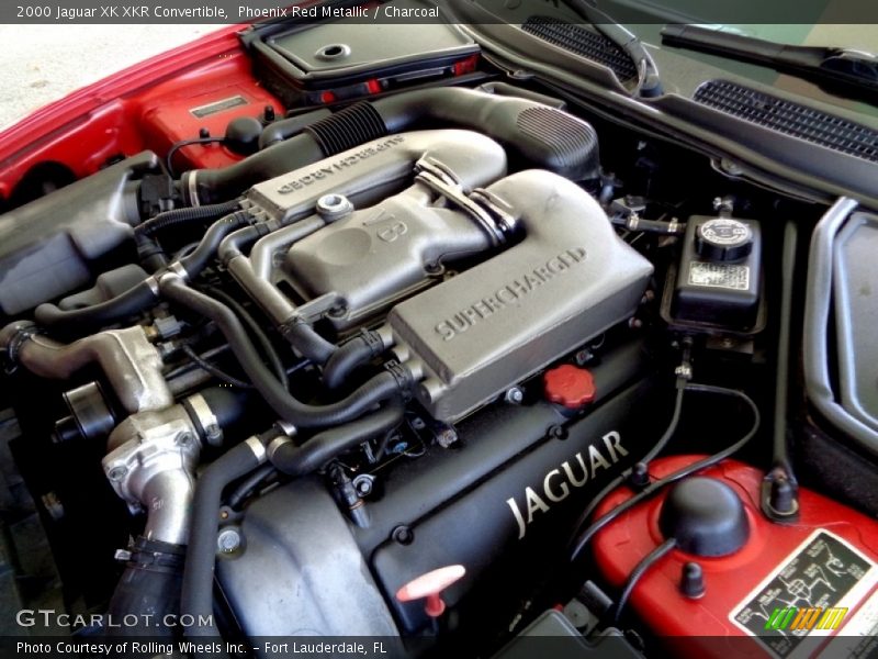 Phoenix Red Metallic / Charcoal 2000 Jaguar XK XKR Convertible