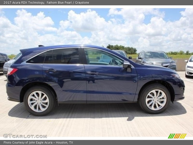 Fathom Blue Pearl / Graystone 2017 Acura RDX Technology