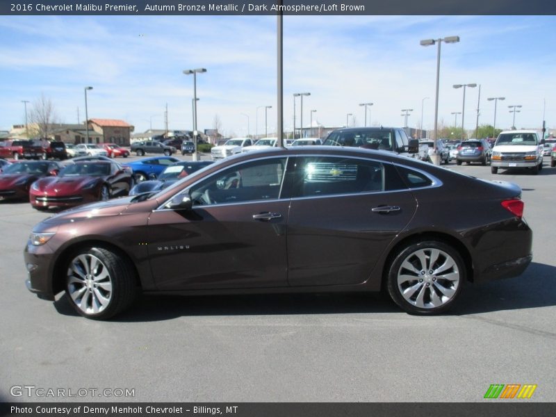 Autumn Bronze Metallic / Dark Atmosphere/Loft Brown 2016 Chevrolet Malibu Premier