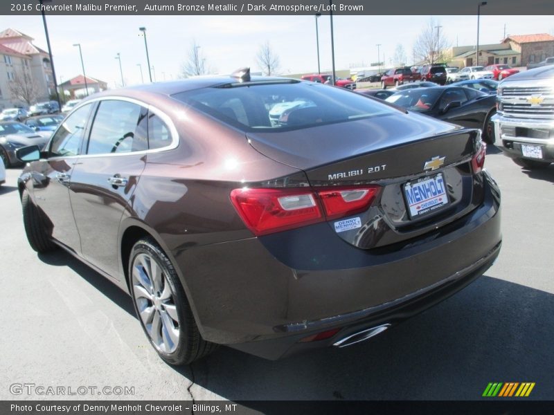 Autumn Bronze Metallic / Dark Atmosphere/Loft Brown 2016 Chevrolet Malibu Premier