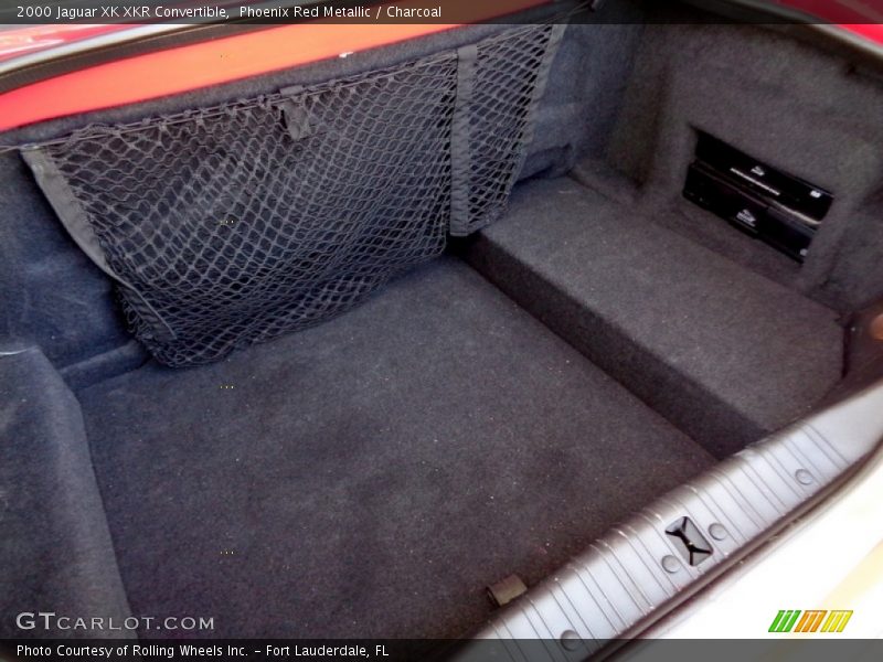 Phoenix Red Metallic / Charcoal 2000 Jaguar XK XKR Convertible