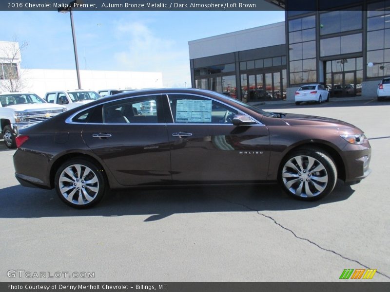 Autumn Bronze Metallic / Dark Atmosphere/Loft Brown 2016 Chevrolet Malibu Premier