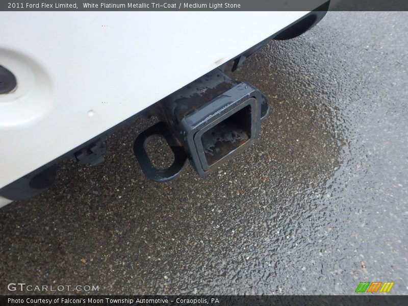 White Platinum Metallic Tri-Coat / Medium Light Stone 2011 Ford Flex Limited
