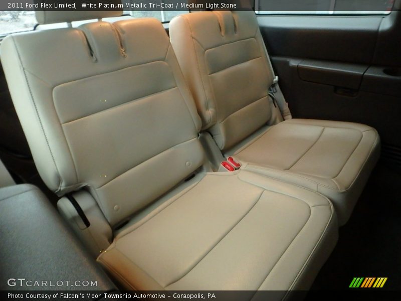 White Platinum Metallic Tri-Coat / Medium Light Stone 2011 Ford Flex Limited