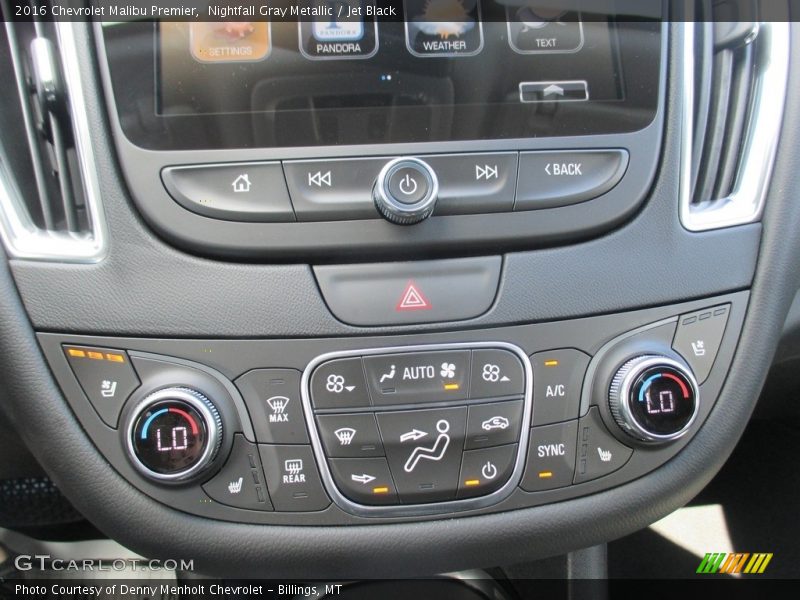 Nightfall Gray Metallic / Jet Black 2016 Chevrolet Malibu Premier