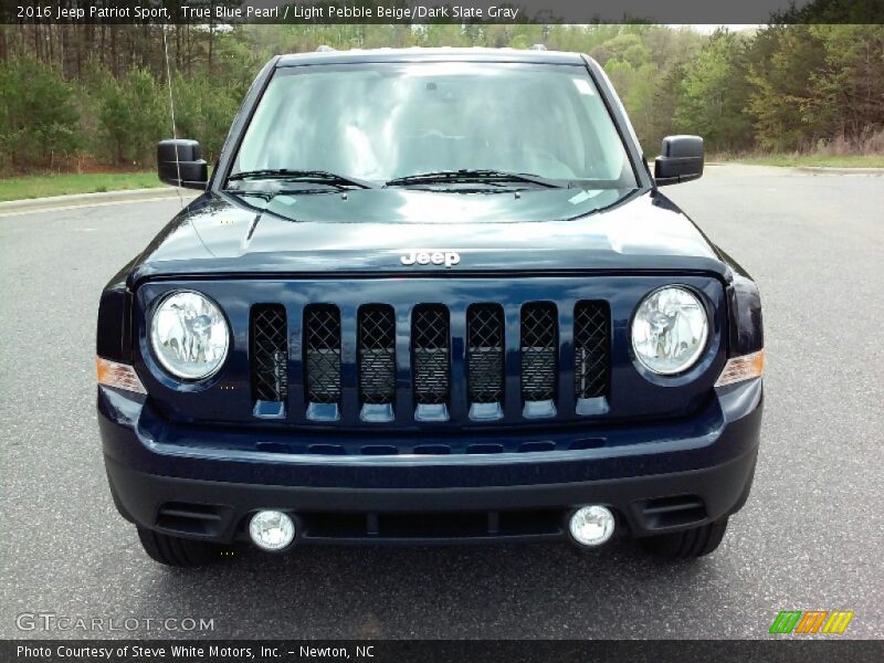 True Blue Pearl / Light Pebble Beige/Dark Slate Gray 2016 Jeep Patriot Sport