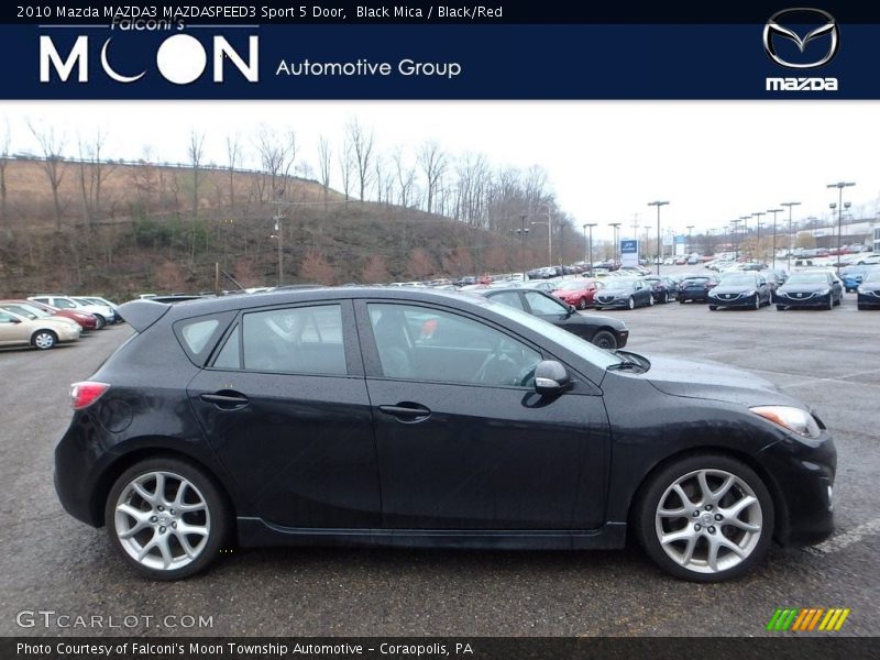 Black Mica / Black/Red 2010 Mazda MAZDA3 MAZDASPEED3 Sport 5 Door