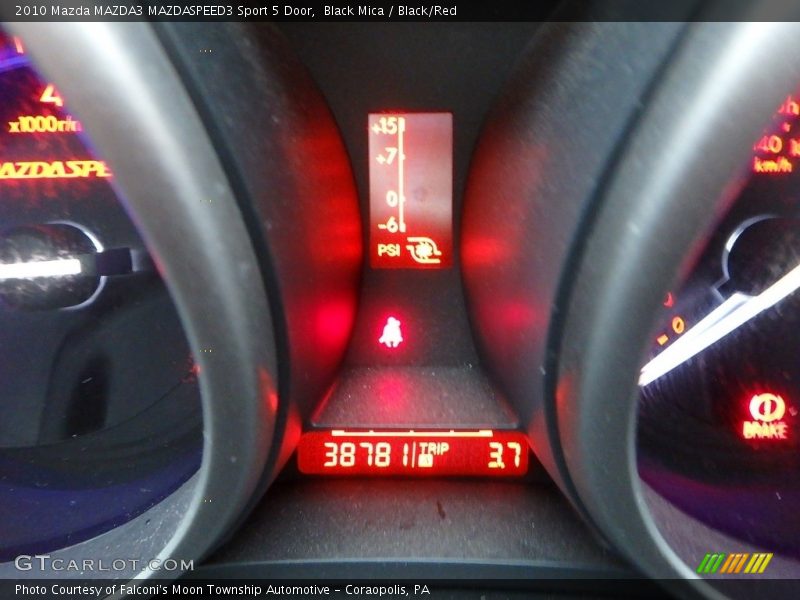 Black Mica / Black/Red 2010 Mazda MAZDA3 MAZDASPEED3 Sport 5 Door