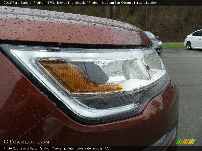 Bronze Fire Metallic / Platinum Medium Soft Ceramic Nirvana Leather 2016 Ford Explorer Platinum 4WD