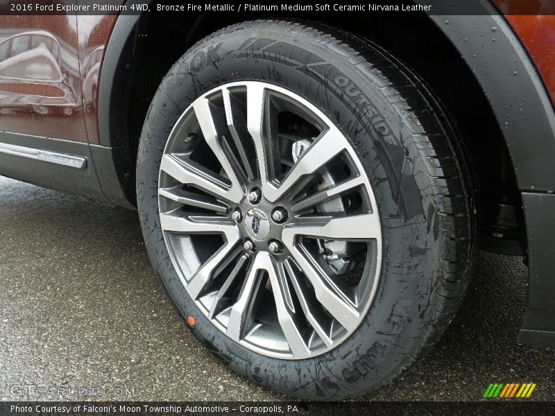 Bronze Fire Metallic / Platinum Medium Soft Ceramic Nirvana Leather 2016 Ford Explorer Platinum 4WD