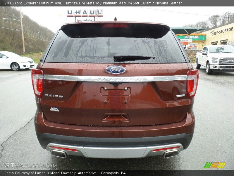 Bronze Fire Metallic / Platinum Medium Soft Ceramic Nirvana Leather 2016 Ford Explorer Platinum 4WD