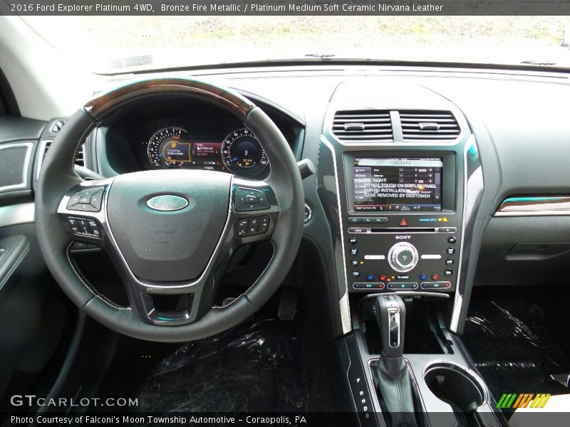 Bronze Fire Metallic / Platinum Medium Soft Ceramic Nirvana Leather 2016 Ford Explorer Platinum 4WD