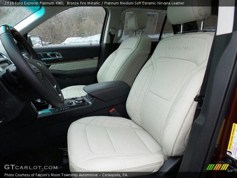 Bronze Fire Metallic / Platinum Medium Soft Ceramic Nirvana Leather 2016 Ford Explorer Platinum 4WD