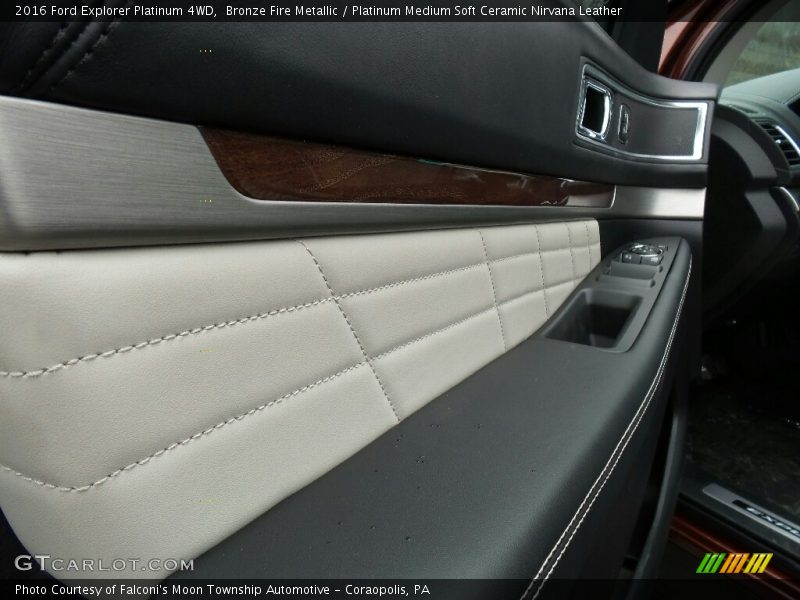 Bronze Fire Metallic / Platinum Medium Soft Ceramic Nirvana Leather 2016 Ford Explorer Platinum 4WD