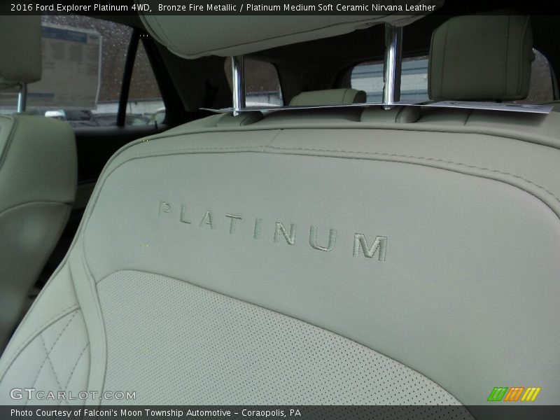 Bronze Fire Metallic / Platinum Medium Soft Ceramic Nirvana Leather 2016 Ford Explorer Platinum 4WD