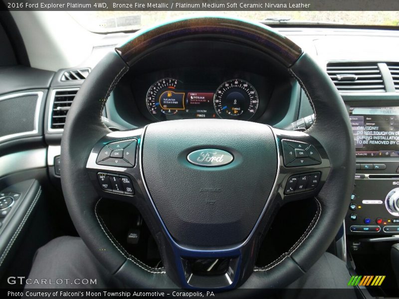 Bronze Fire Metallic / Platinum Medium Soft Ceramic Nirvana Leather 2016 Ford Explorer Platinum 4WD