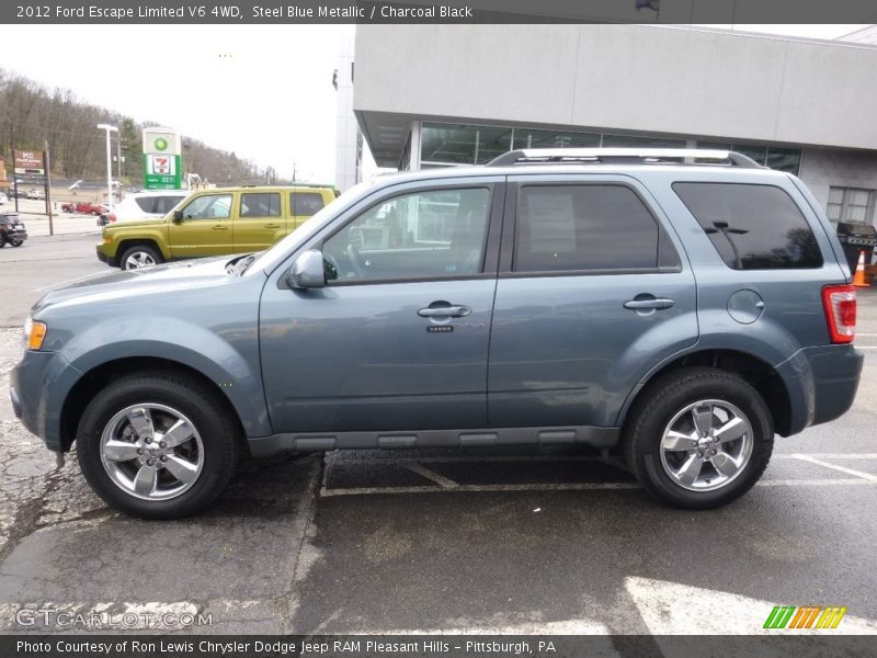 Steel Blue Metallic / Charcoal Black 2012 Ford Escape Limited V6 4WD