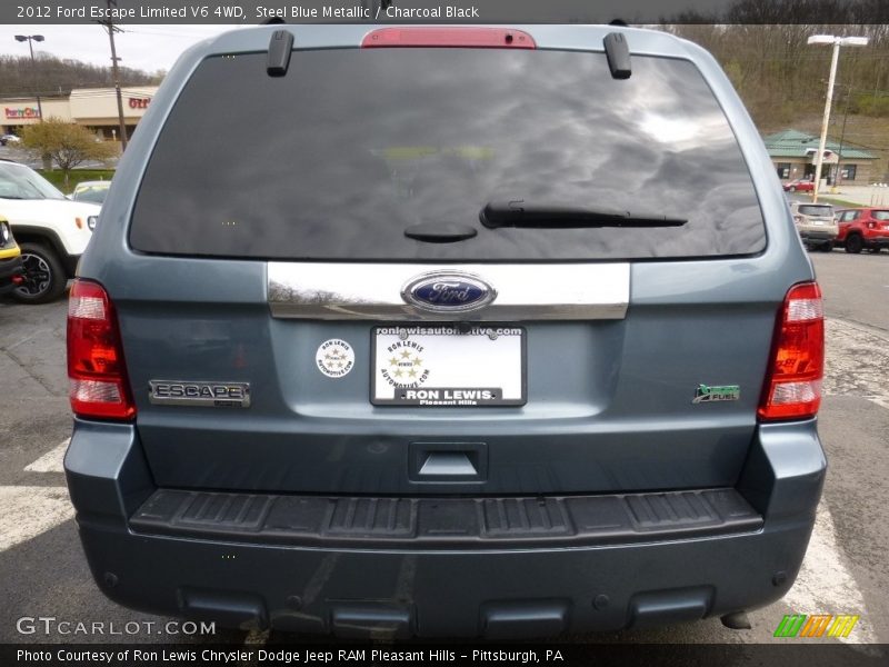 Steel Blue Metallic / Charcoal Black 2012 Ford Escape Limited V6 4WD