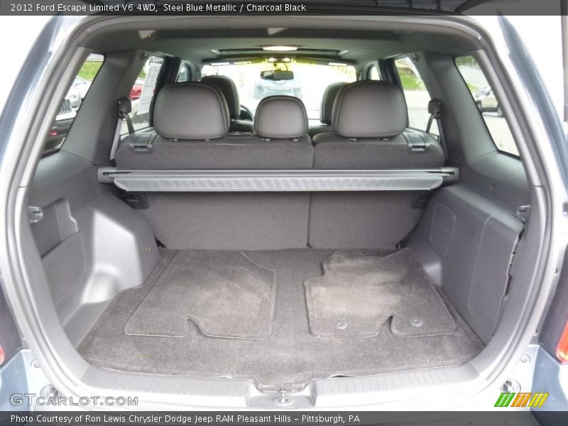Steel Blue Metallic / Charcoal Black 2012 Ford Escape Limited V6 4WD
