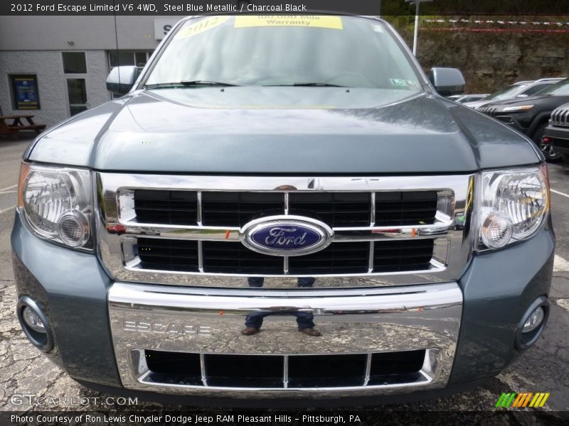 Steel Blue Metallic / Charcoal Black 2012 Ford Escape Limited V6 4WD