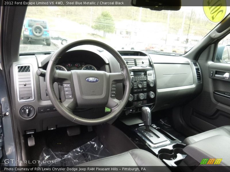 Steel Blue Metallic / Charcoal Black 2012 Ford Escape Limited V6 4WD