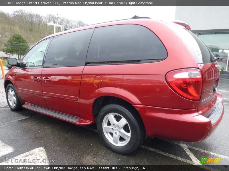 Inferno Red Crystal Pearl / Dark Khaki/Light Graystone 2007 Dodge Grand Caravan SXT