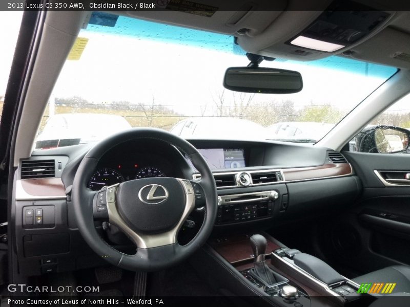 Obsidian Black / Black 2013 Lexus GS 350 AWD