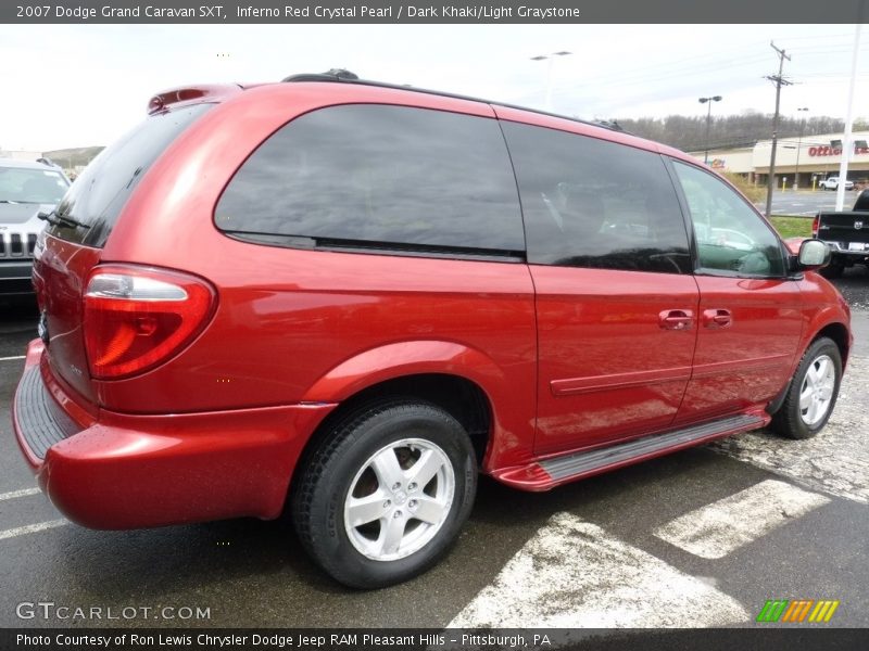 Inferno Red Crystal Pearl / Dark Khaki/Light Graystone 2007 Dodge Grand Caravan SXT