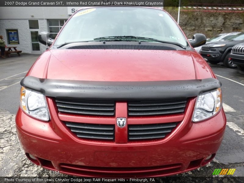 Inferno Red Crystal Pearl / Dark Khaki/Light Graystone 2007 Dodge Grand Caravan SXT