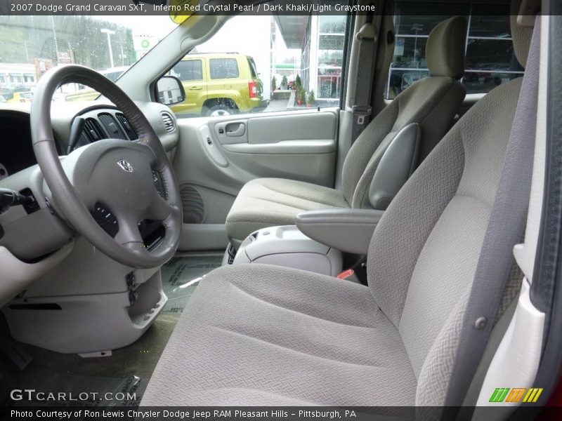 Inferno Red Crystal Pearl / Dark Khaki/Light Graystone 2007 Dodge Grand Caravan SXT