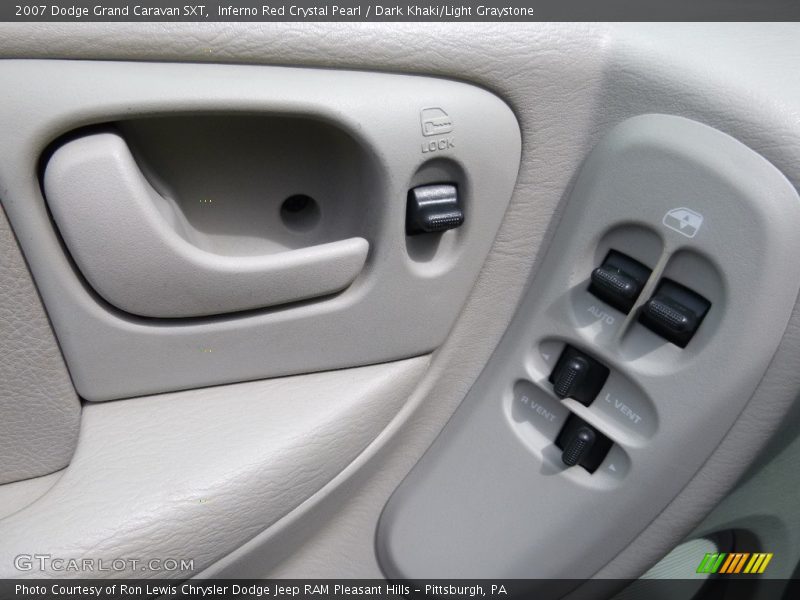 Inferno Red Crystal Pearl / Dark Khaki/Light Graystone 2007 Dodge Grand Caravan SXT