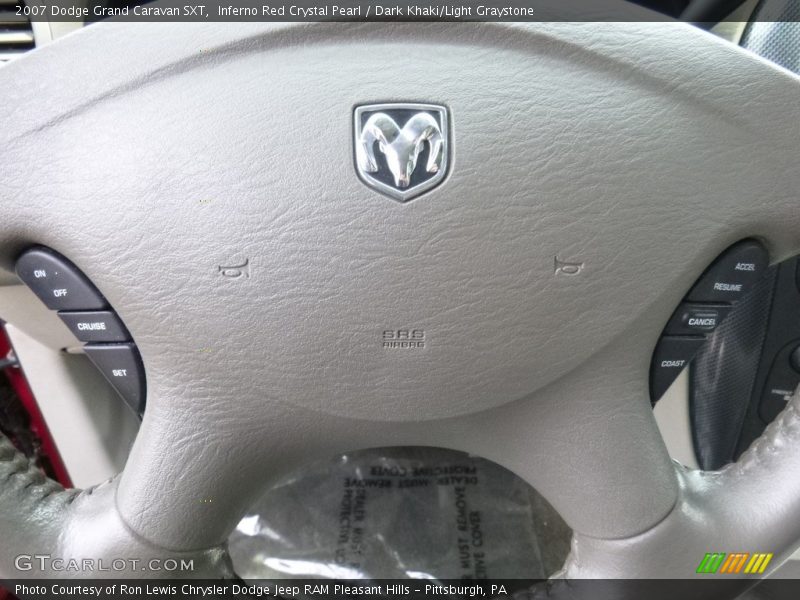 Inferno Red Crystal Pearl / Dark Khaki/Light Graystone 2007 Dodge Grand Caravan SXT