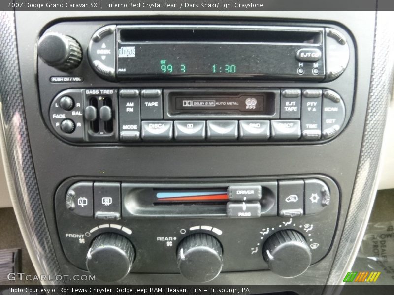 Inferno Red Crystal Pearl / Dark Khaki/Light Graystone 2007 Dodge Grand Caravan SXT