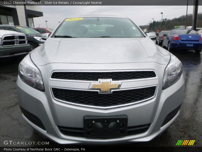 Silver Ice Metallic / Cocoa/Light Neutral 2013 Chevrolet Malibu LT