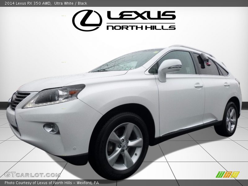 Ultra White / Black 2014 Lexus RX 350 AWD