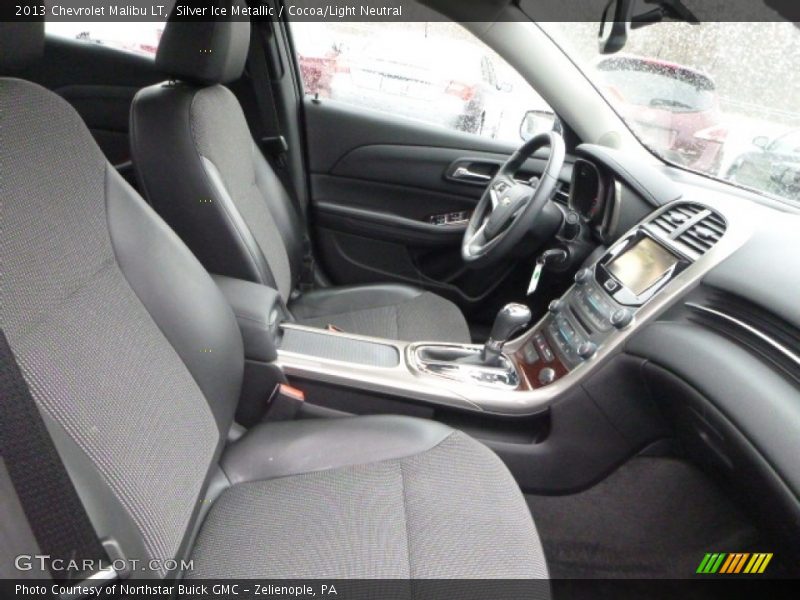 Silver Ice Metallic / Cocoa/Light Neutral 2013 Chevrolet Malibu LT