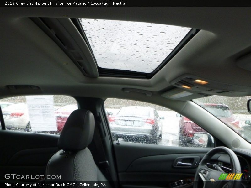 Silver Ice Metallic / Cocoa/Light Neutral 2013 Chevrolet Malibu LT