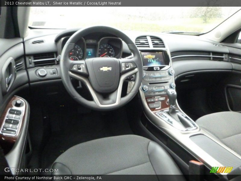 Silver Ice Metallic / Cocoa/Light Neutral 2013 Chevrolet Malibu LT