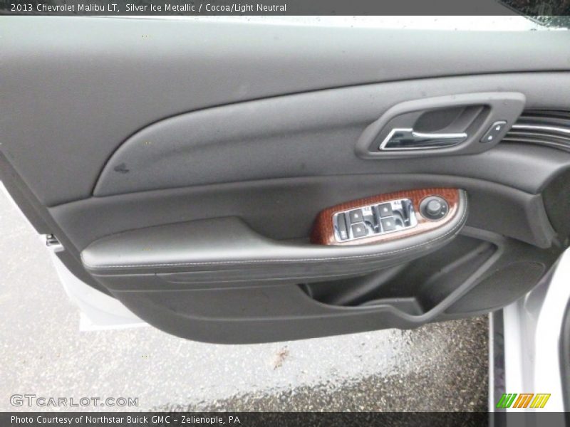 Silver Ice Metallic / Cocoa/Light Neutral 2013 Chevrolet Malibu LT
